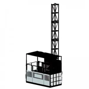 Man and material hoist with dual electrical control